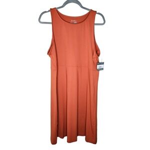 Eddie Bauer NWT Athletic Dress Size L Tall  Empire waist Moisture wick UPF 50+